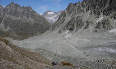 Le Glacier d´Otemma depuis la Fenêtre de Durand