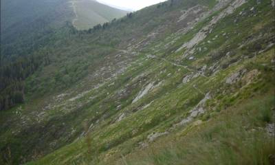 Le début de la descente
