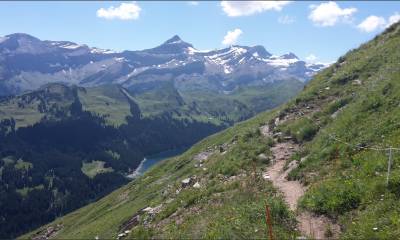 Traversée avant le col